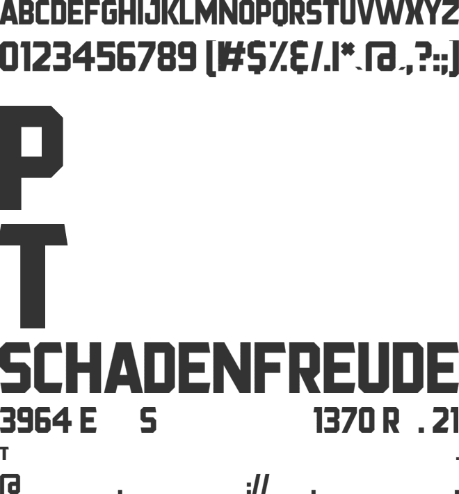 Prezident font preview