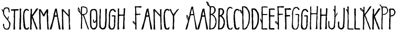 Stickman Rough Fancy font