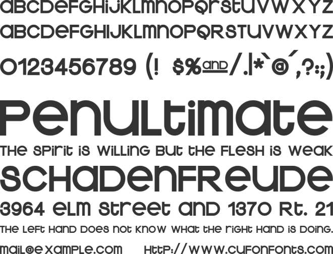 Kravitz Extra Thermal font preview