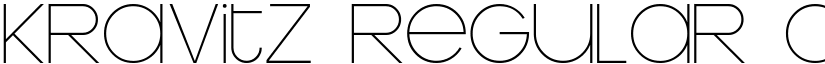 Kravitz Regular font