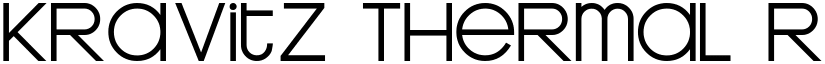 Kravitz Thermal Regular font