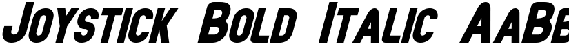 Joystick Bold Italic font