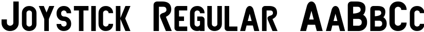 Joystick Regular font