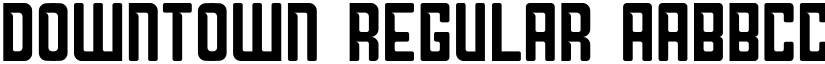 Downtown Regular font