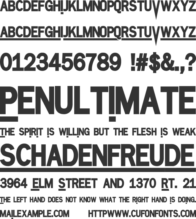 SURVIVOR SERIES font preview