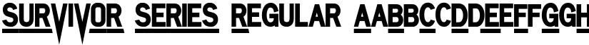 SURVIVOR SERIES Regular font
