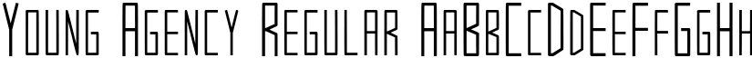 Young Agency Regular font