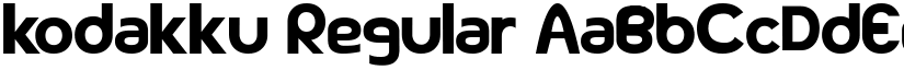 kodakku Regular font