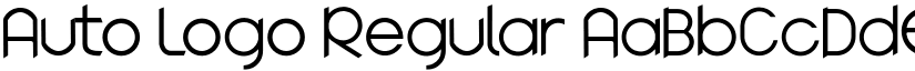 Auto Logo Regular font