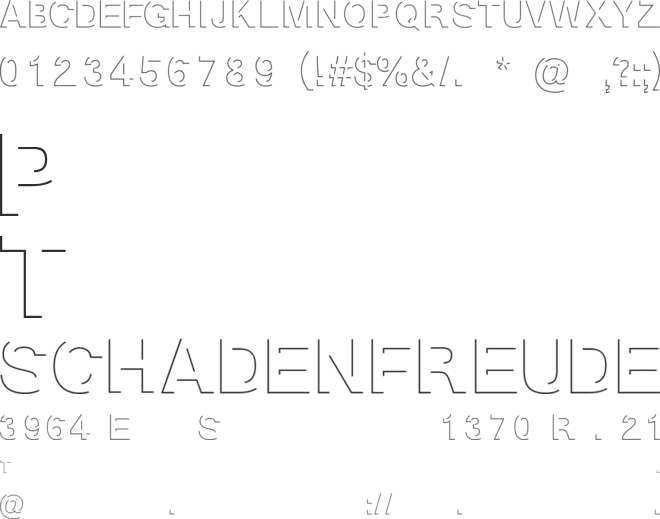 Block Shadow font preview