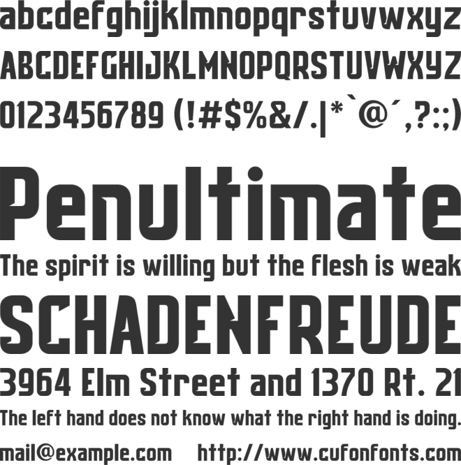 Cubadak font preview