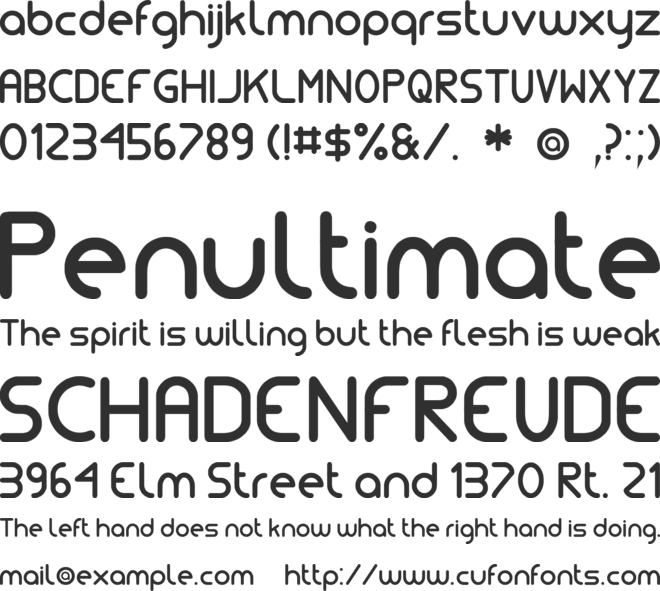 Simple tfb font preview