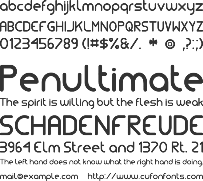 Simple tfb font preview