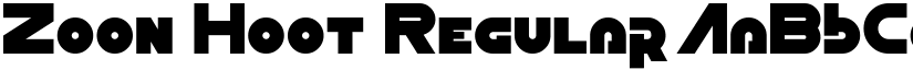 Zoon Hoot Regular font