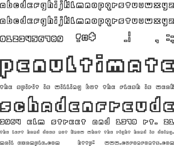 E-Brain 2.0 font preview