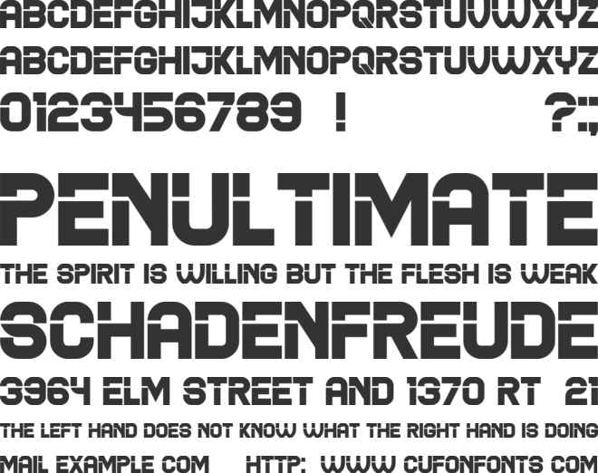 Blader font preview