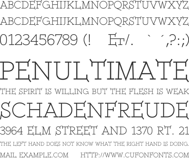 ETH Serif font preview