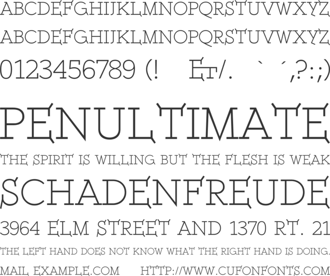 ETH Serif font preview