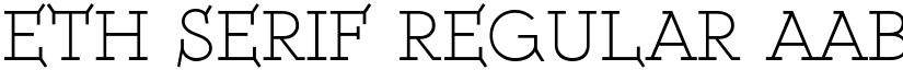ETH Serif font download
