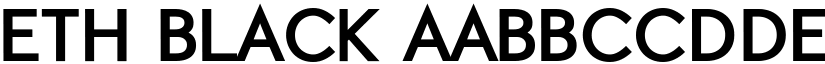 ETH Black font