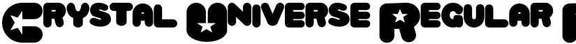 Crystal Universe Regular Regular font