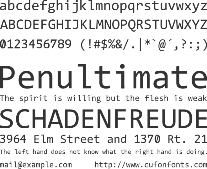 Forensic Tech TARU CSU font preview