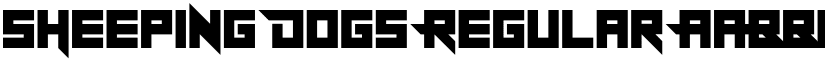 Sheeping Dogs Regular font
