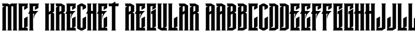 MCF krechet Regular font