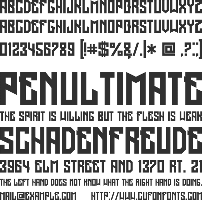 Regensburg font preview