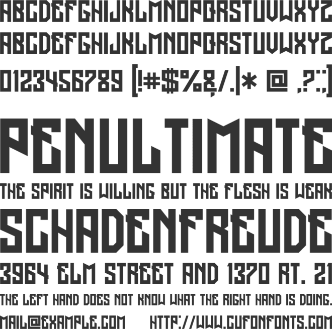 Regensburg font preview