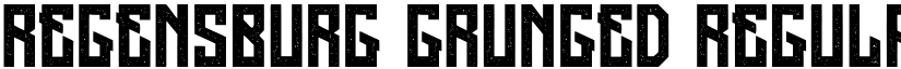 Regensburg Grunged Regular font
