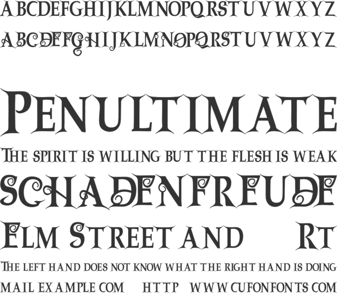 Dragon FREE font preview