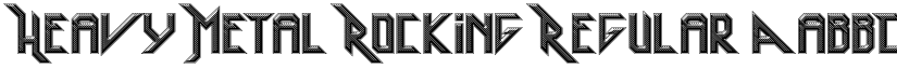Heavy Metal Rocking Regular font