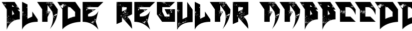 Blade Regular font