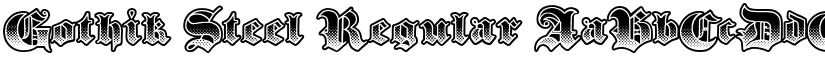 Gothik Steel Regular font
