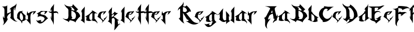 Horst Blackletter Regular font