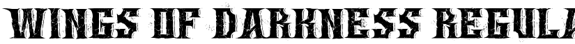 Wings of Darkness Regular font