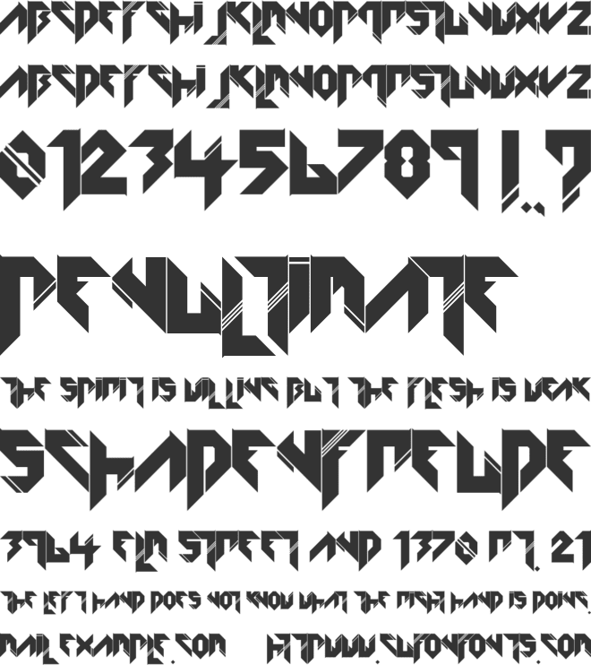 KATFYRED font preview