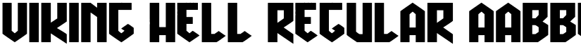 Viking Hell Regular font