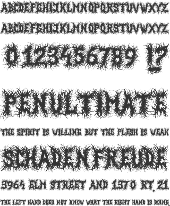 Black Magnet font preview