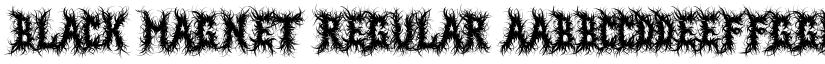 Black Magnet Regular font