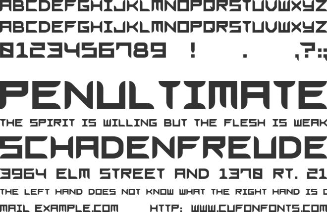 Blades GF Free font preview