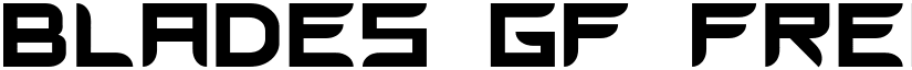 Blades GF Free font