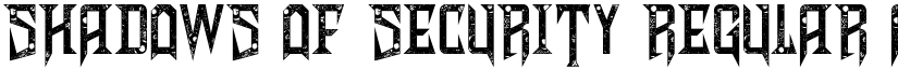 Shadows of Security Regular font