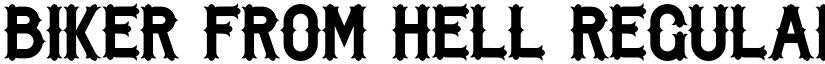 Biker from Hell Regular font