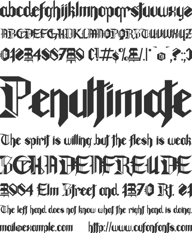 Gotham Lullaby font preview