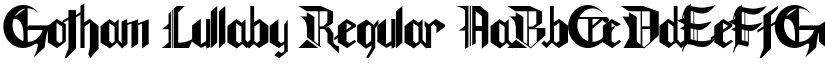Gotham Lullaby Regular font
