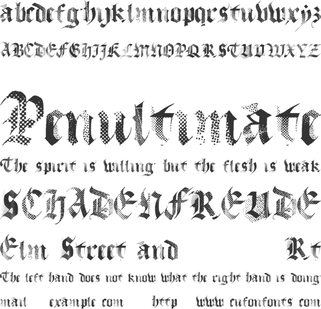 MecaGothix font preview