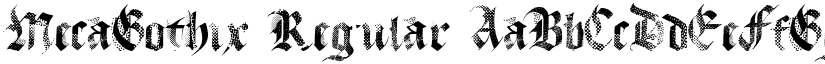 MecaGothix Regular font