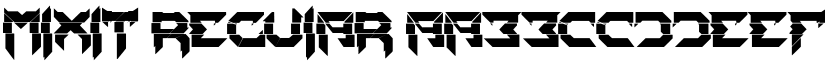 Mixit Regular font